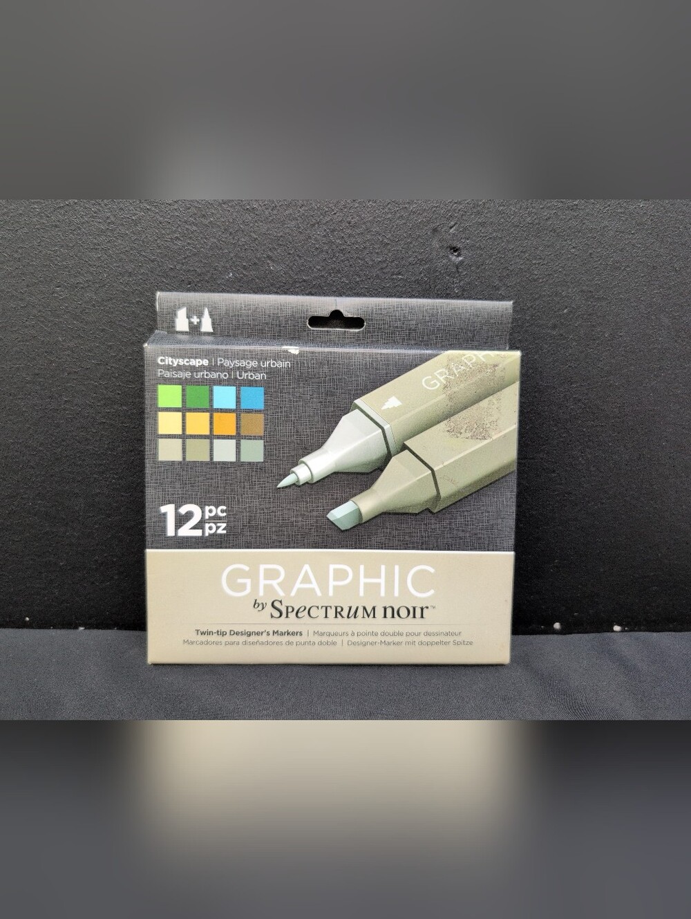 Spectrum Noir Illustrator Dual Tip Brush Alcohol Markers Landscape 12 Pc